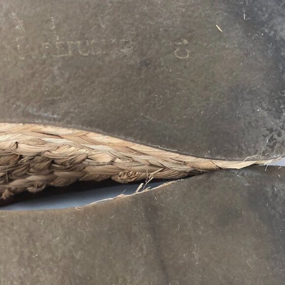 Banana Republic Brown Peep Toe Espadrille Wedge 10 - Picture 10 of 10